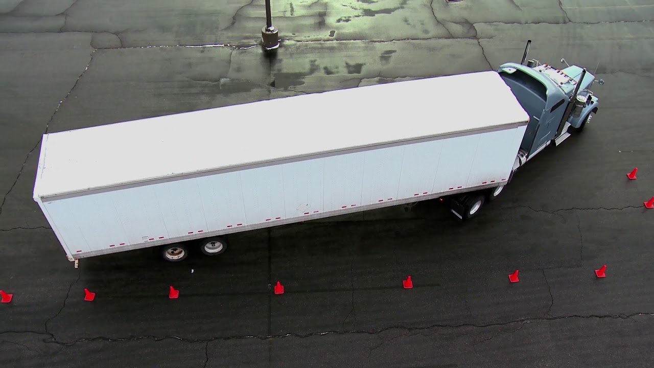 Semi truck parking skills